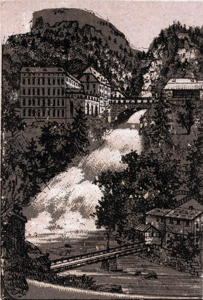 Salzkammergut, Austria: view of the Gastein valley. The world illustrates 168 views. Undated (end of 19th century) by Unknown artist