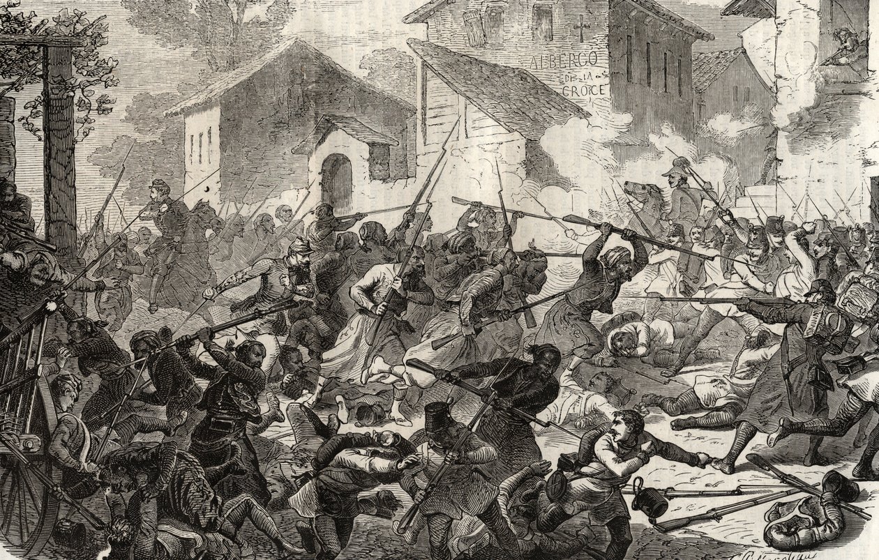 Second Italian War of Independence - Battle of Turbigo, June 3 by Unknown artist