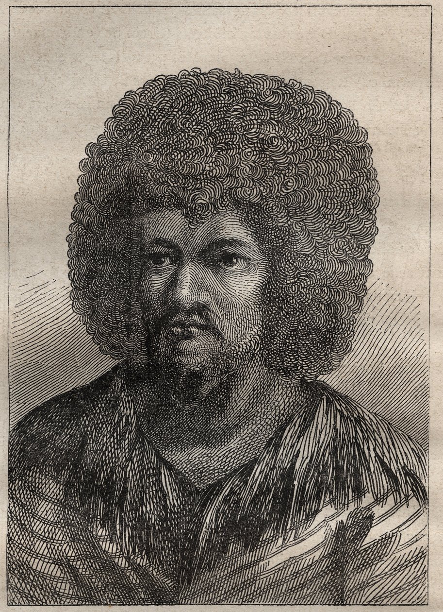 Second voyage by Captain James Cook: portrait of O-Too, King of Tahiti - illustration taken from “The Great Mariners of the 18th century” by Unknown artist