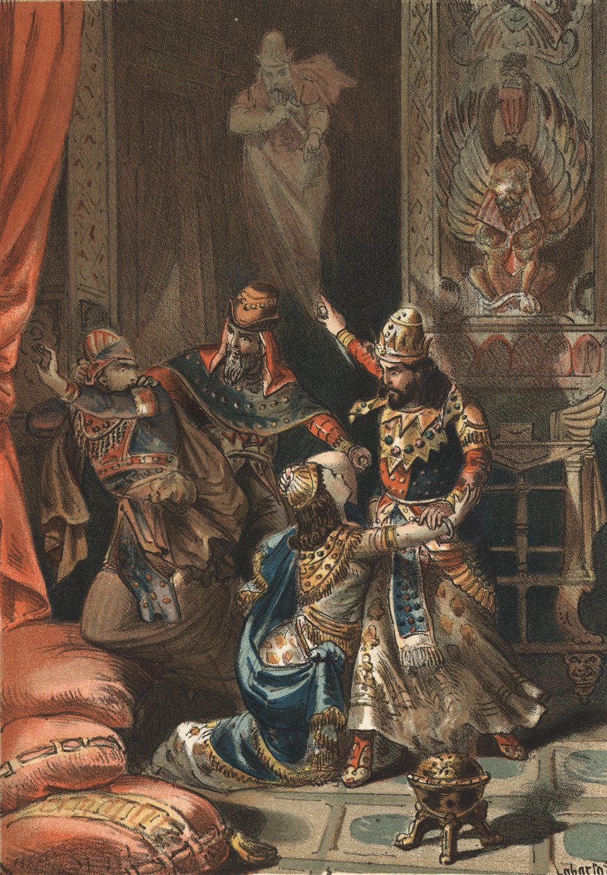 Semiramis, legendary queen of Assyria and Babylonia and her son Ninias by Unknown artist