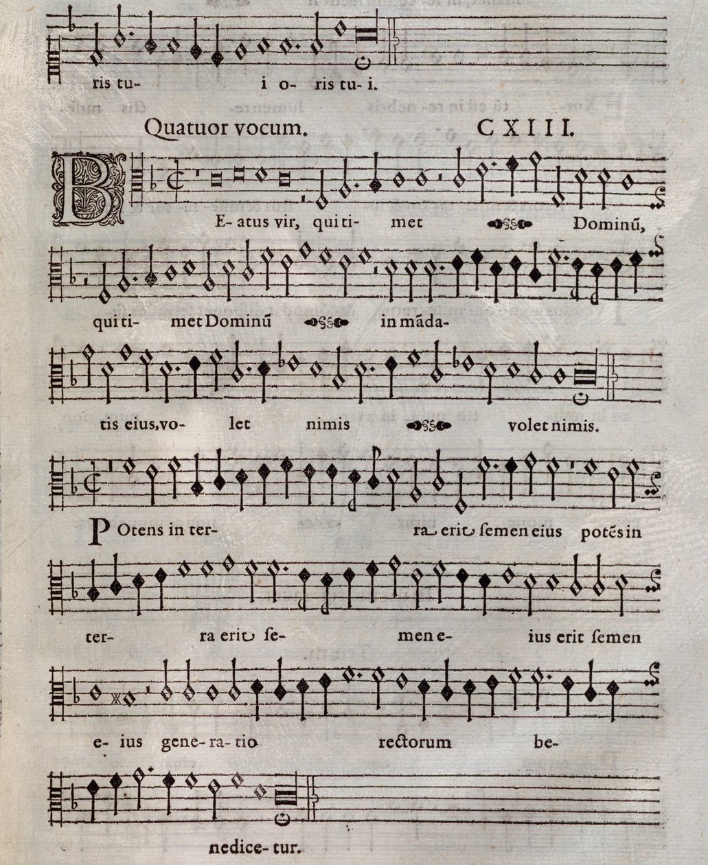 Sheet Music of Psalmi Poenitentiales by Roland de Lassus by Unknown artist