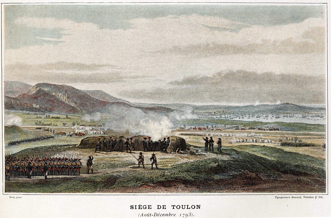 Siege of Toulon August-December 1793 - in “The naval battles of Napoleon” by Unknown artist