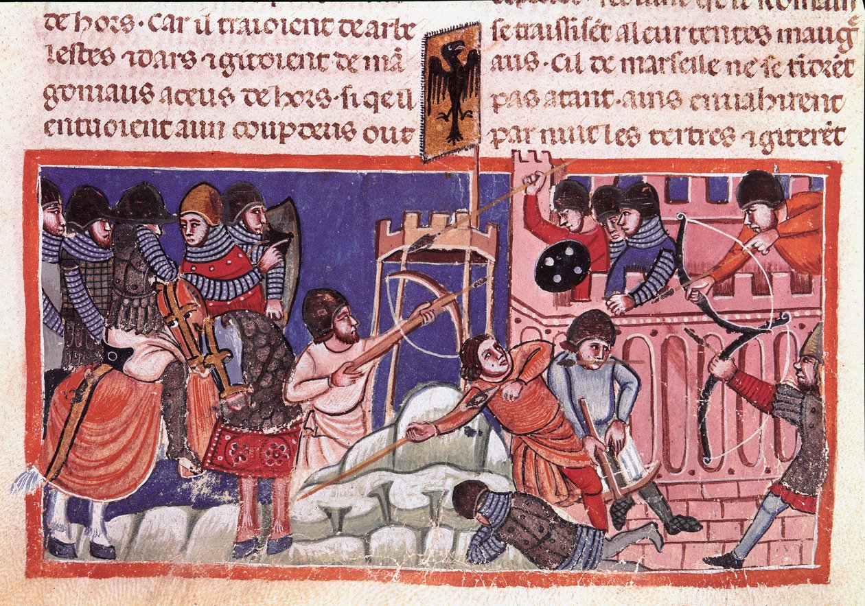 Siege of a fortified city by Unknown artist