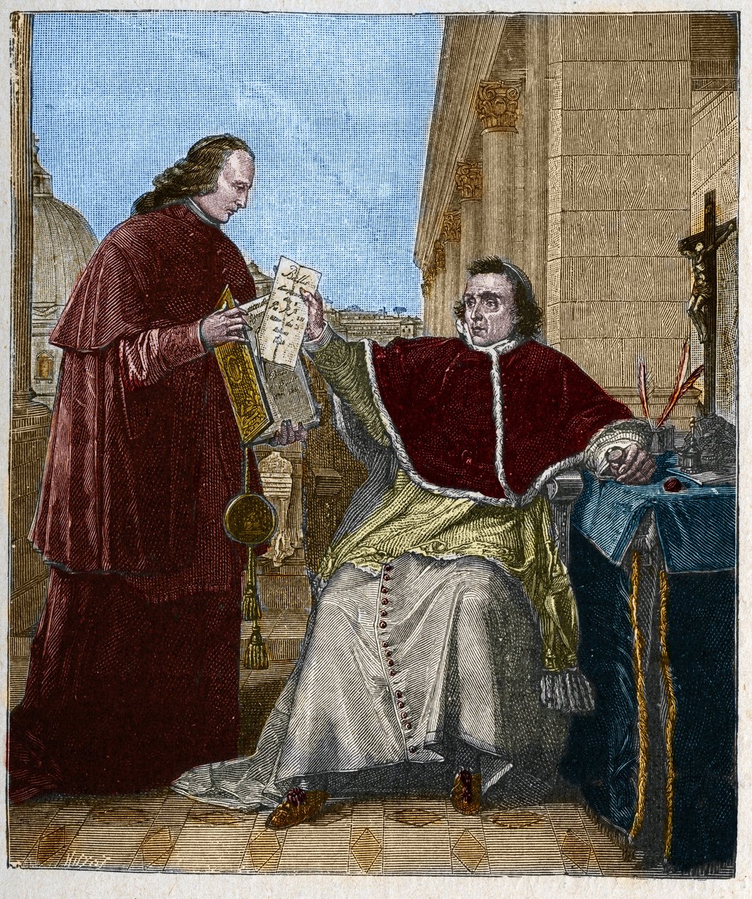 Signature of the Concordat between France and the Holy See, by Pope Pius VII, August 15 by Unknown artist