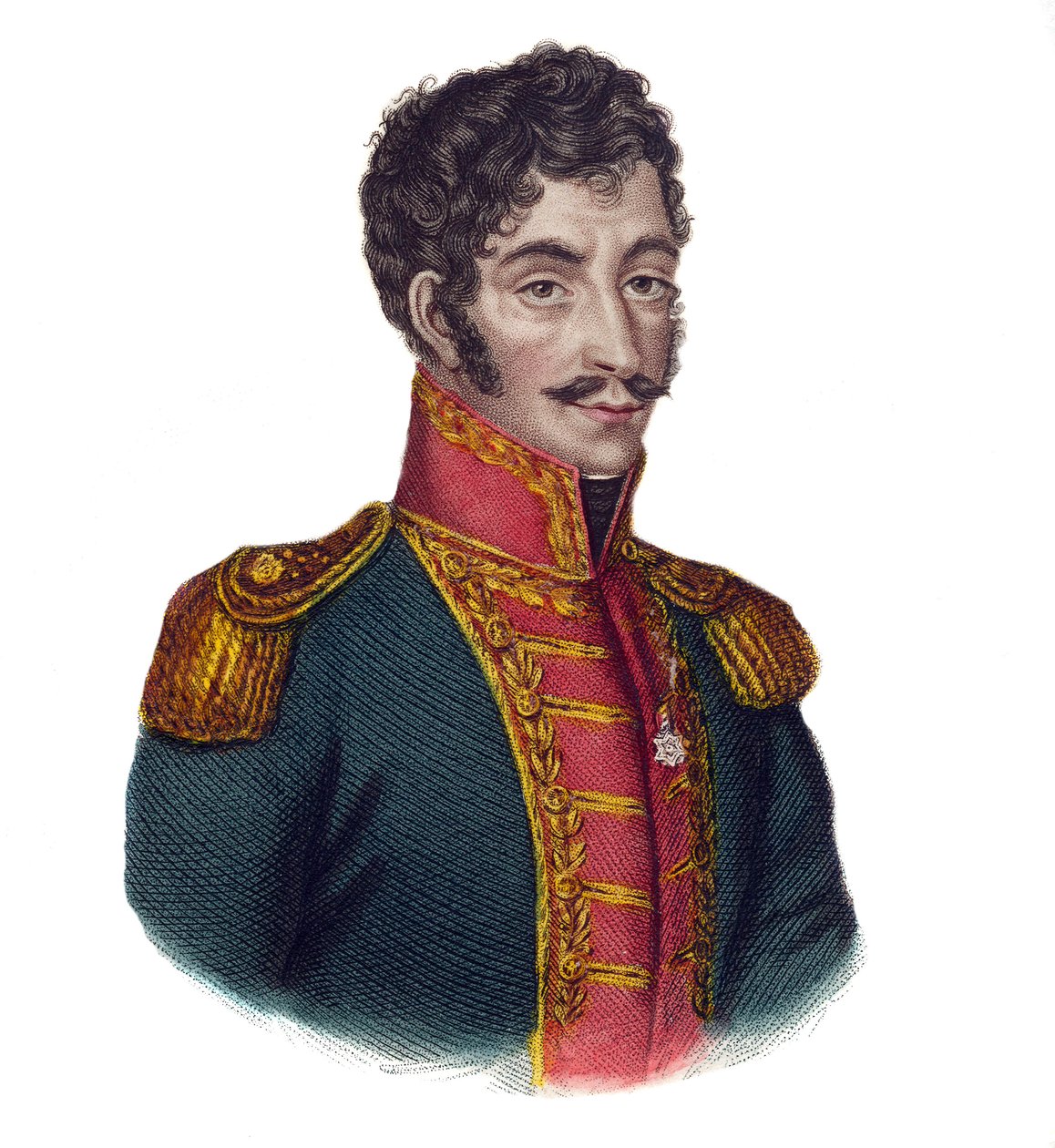 Simon Bolivar (1783-1830), known as the Liberator by Unknown artist