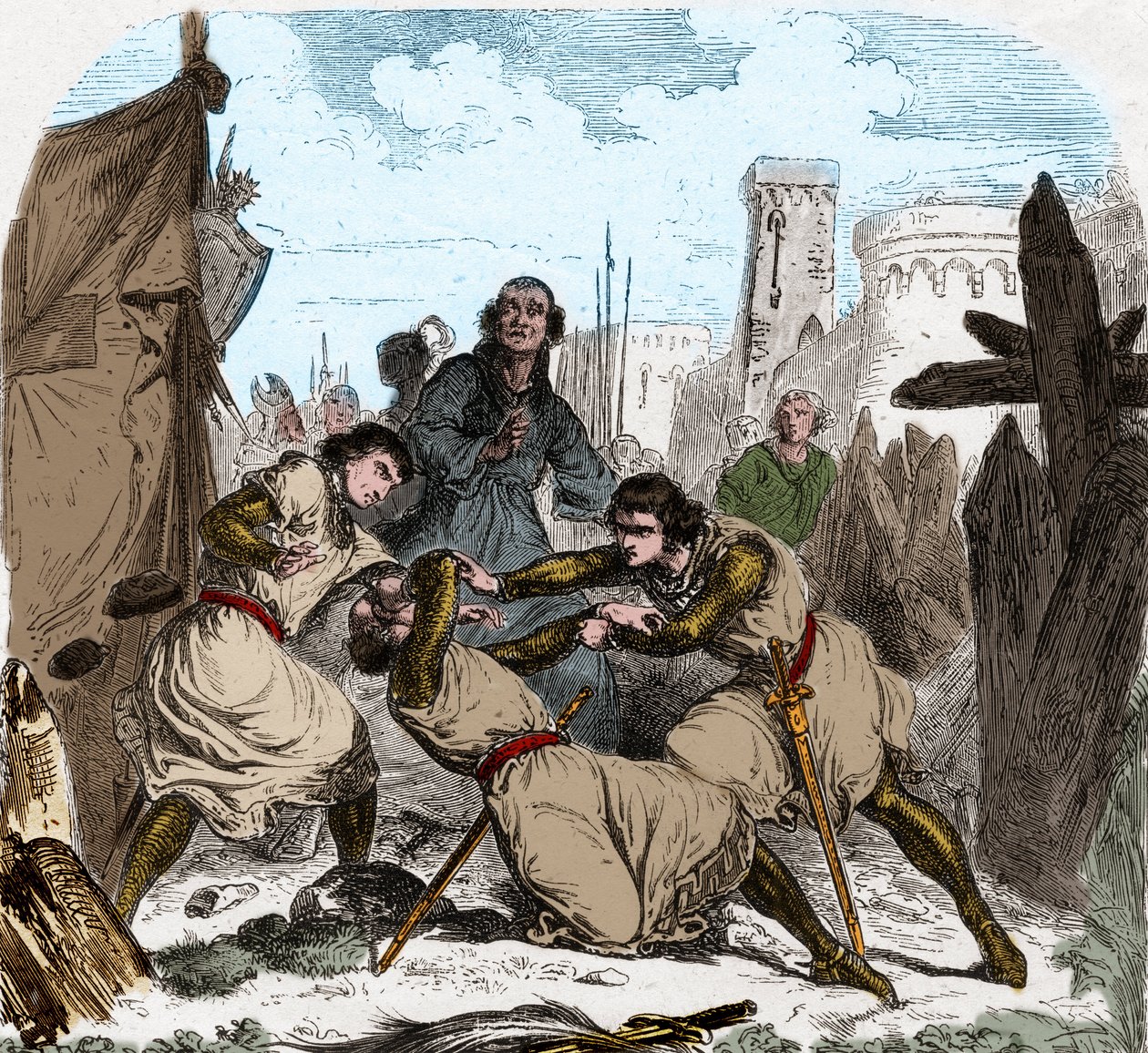 Simon IV of Montfort died (1150-1218) French aristocrat, at the siege of Toulouse in 1218. by Unknown artist