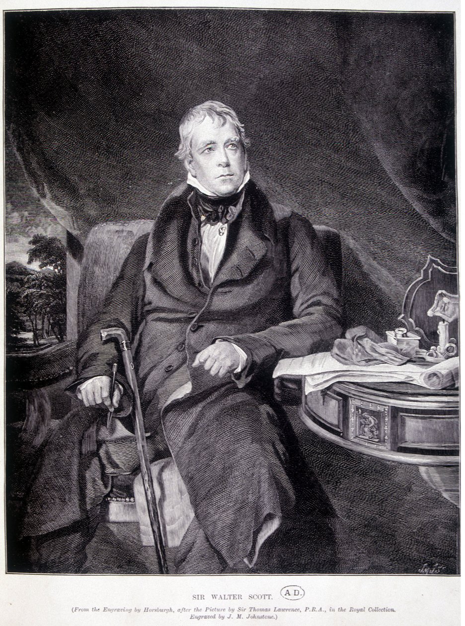 Sir John Walter Scott 1771/1832, English writer and poet by Unknown artist