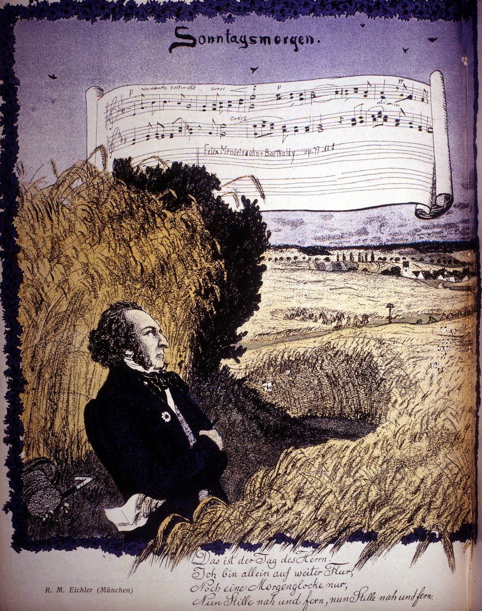 Sunday Morning, Op. 77 No. 1, sheet music by Felix Mendelssohn-Bartholdy (1809-1847) by Unknown artist