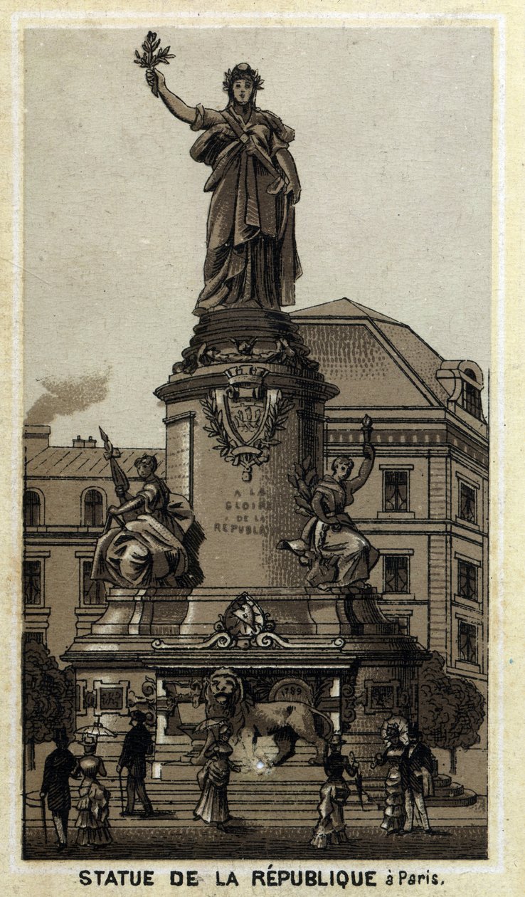 Statue of the Republic, Place de la Republique in Paris by Unknown artist