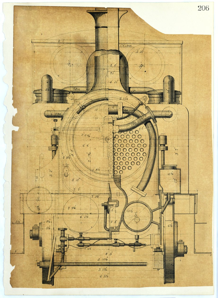 Steam Locomotive by Unknown artist