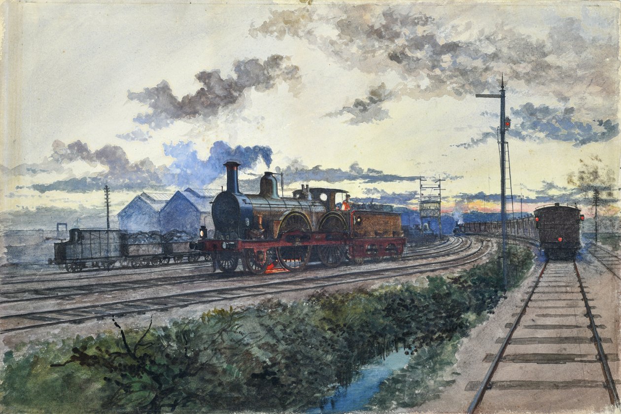 Steam Locomotive by Unknown artist