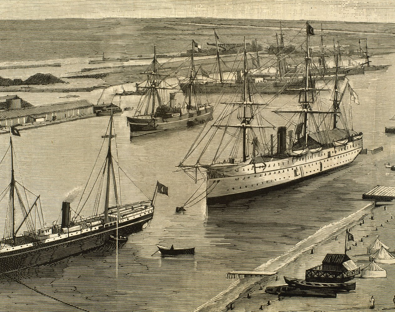 Suez Canal, Port-Said, Egypt by Unknown artist