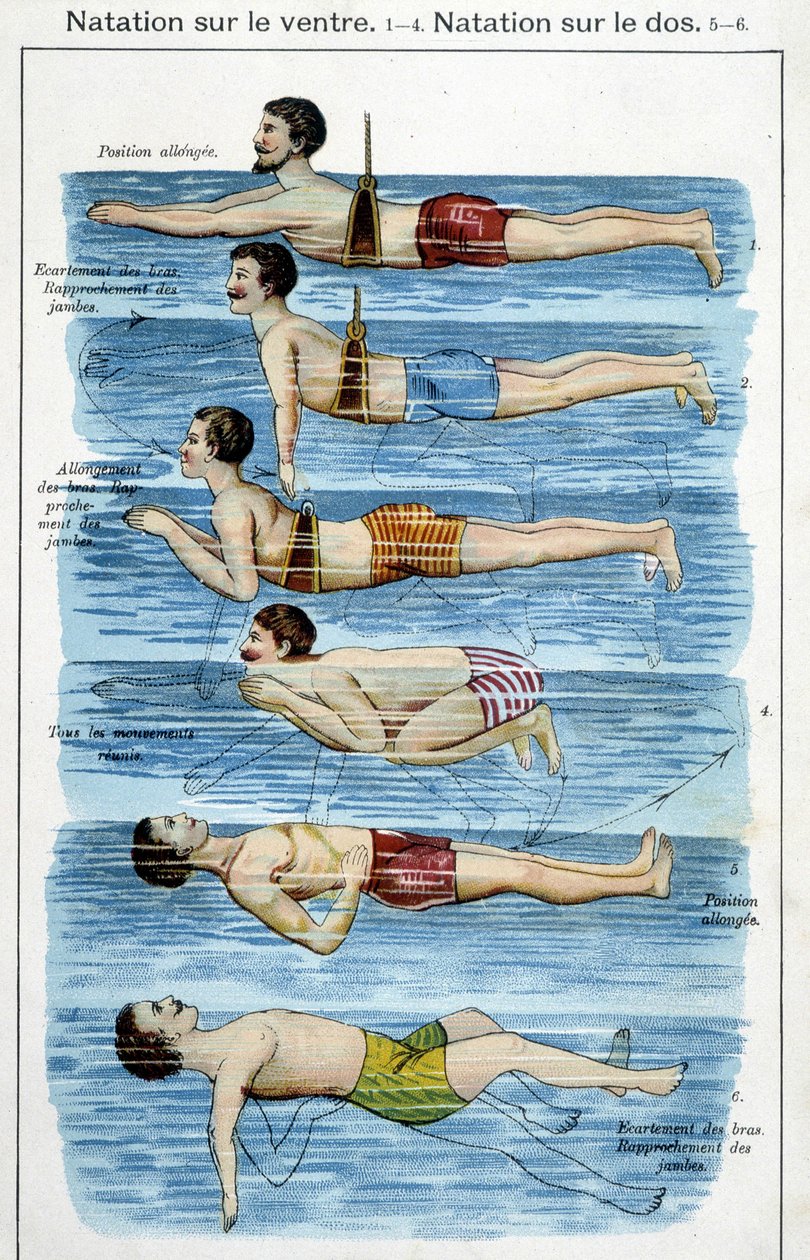 Swimming on the belly - in 
