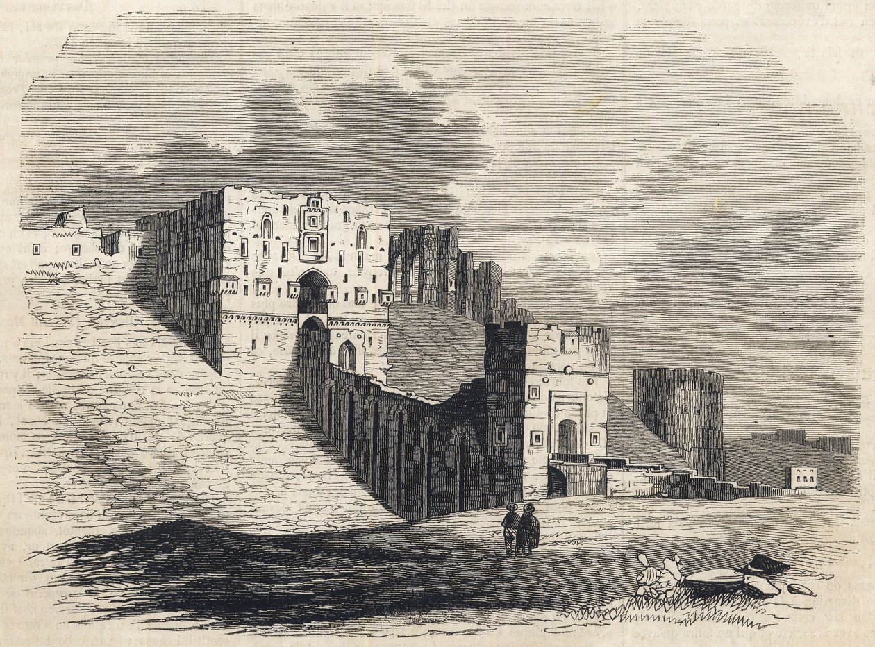 Syria: the city of Aleppo in the 19th century - Citadel - Aleppo in Syria - 1864 by Unknown artist