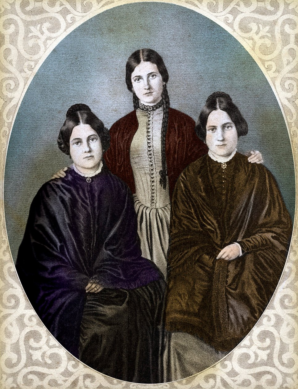 The Fox Sisters Margaretta, Kate and Leah, Pioneer Spiritualists by Unknown artist