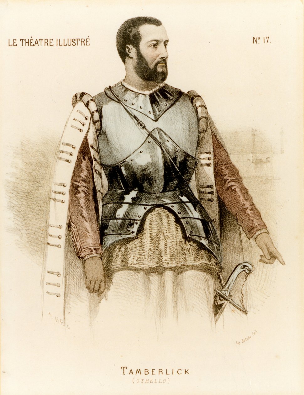 Tamberlick as Otello by Rossini Enrico Tamberlik by Unknown artist