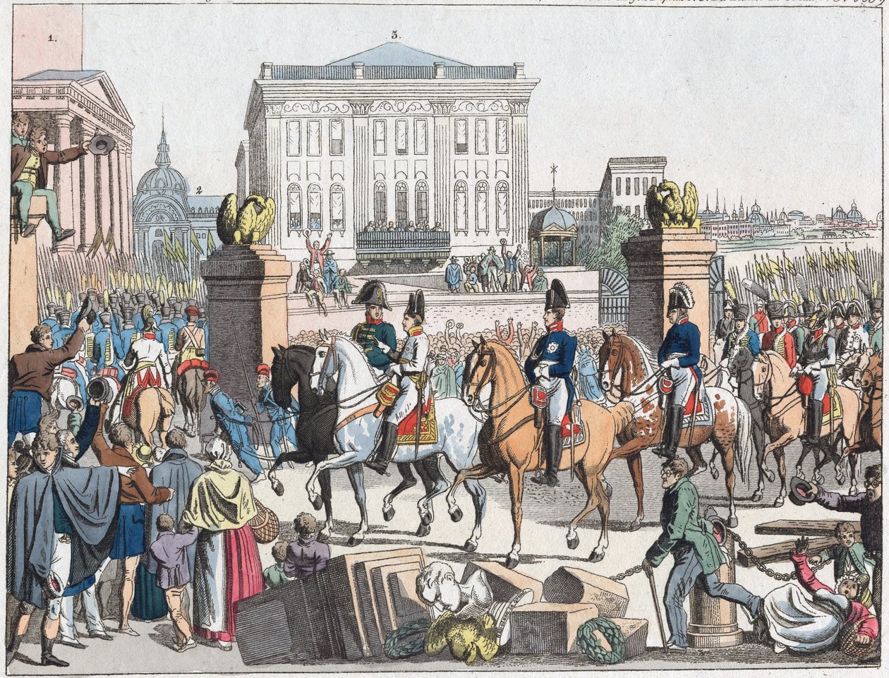 The Allied Forces Marching into Paris on March 31 by Unknown artist