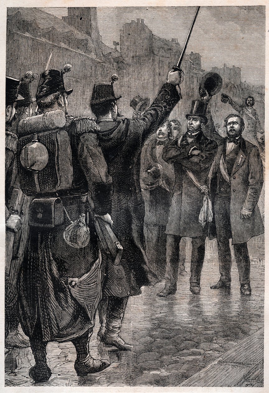 The Arrest of Victor Schoelcher at the Saint Antoine Barricade, 4th December 1851 by Unknown artist