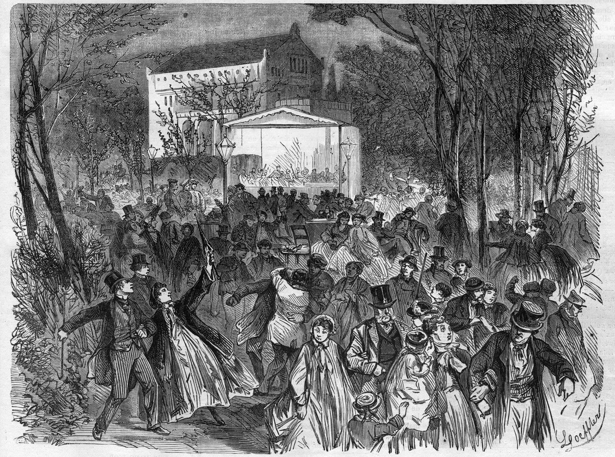 The Berlin Breweries: the Temple of the Bock Bier - Engraving In Le Journal Illustrous by Unknown artist