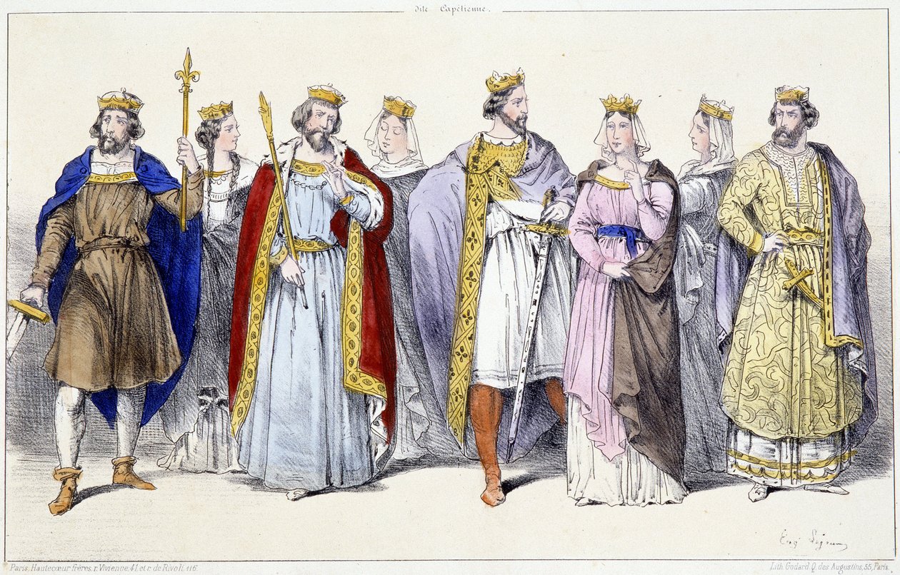 The Carolingians: Hugues Capet, Adelaide, Robert, Constance, Henry I, Anne of Russia, Berthe, Philippe I - in 