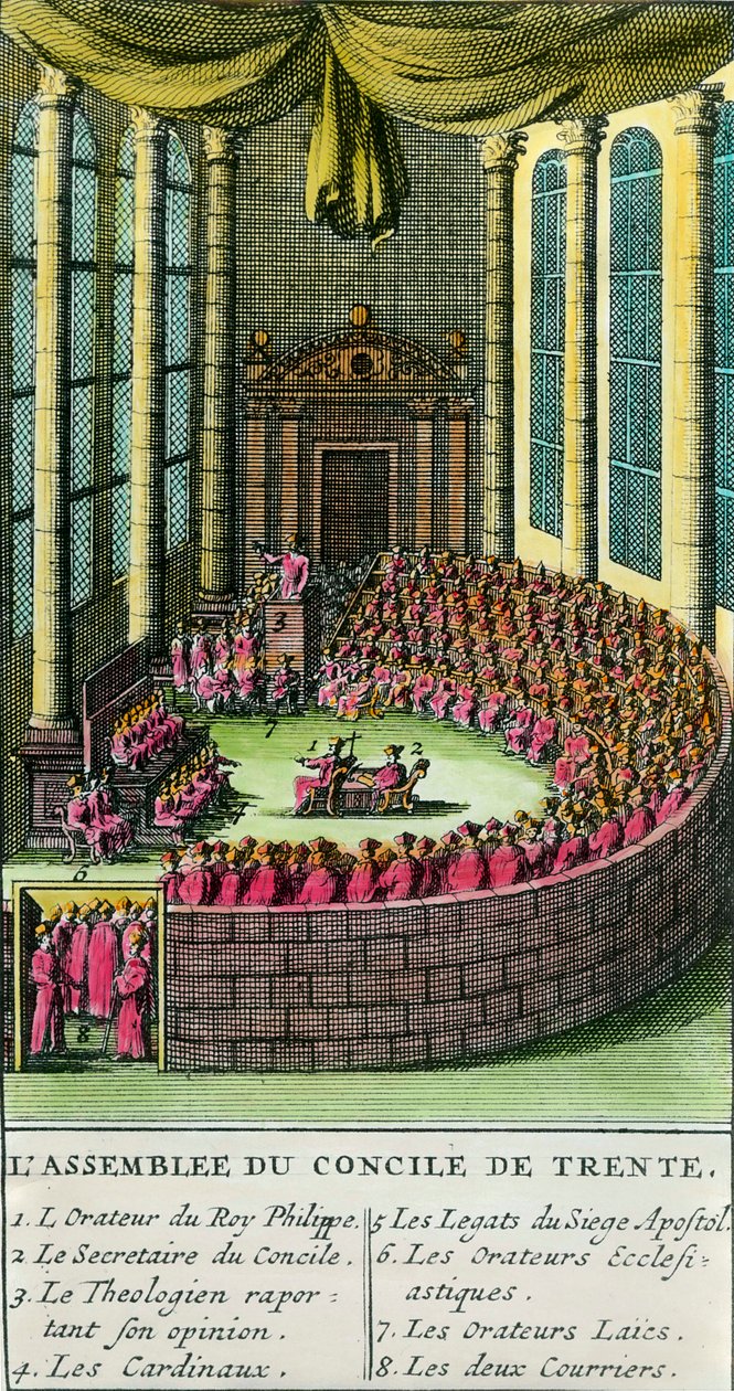 The Council of Trent (Illustration) by Unknown artist