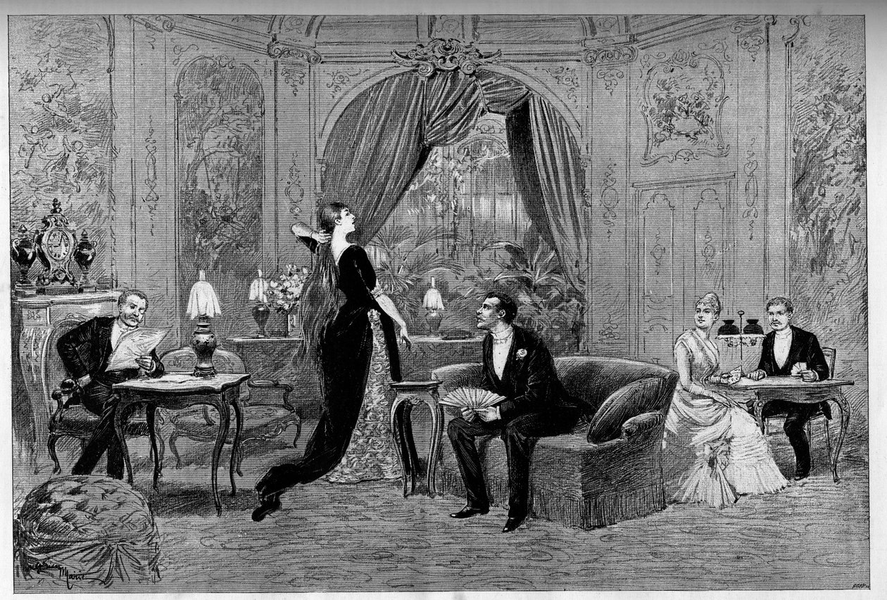 The Count of Riverolles, Francine, Stanislas de Grandredon, Therese Smith and Henri de Simeux, Characters of the Play 