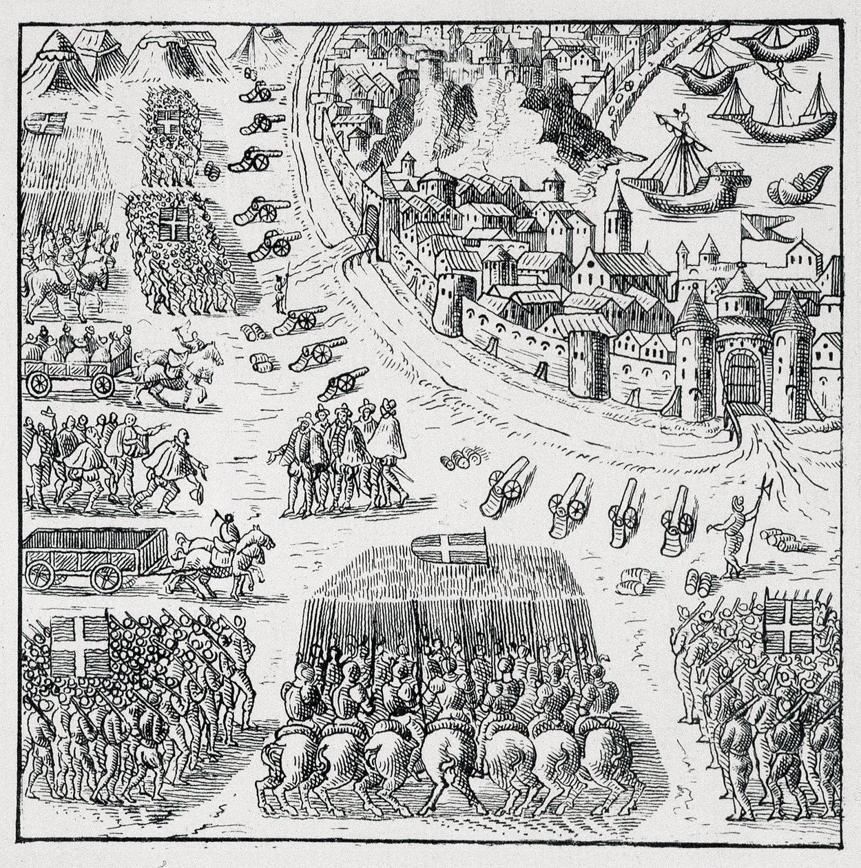 The Duke of Anjou (Henry III) having been elected king of Poland (in 1573) and was forced to go and take possession of this crown incessantly, the siege of La Rochelle was lifted, and the Rochellois were granted everything they asked for themselves and for by Unknown artist