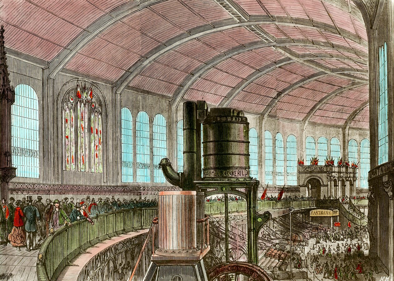 The Eiffel Machine Gallery at the 1867 Universal Exhibition by Unknown artist