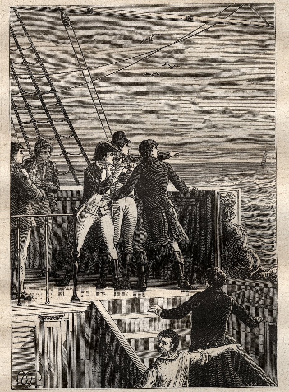 The Expedition to the Southern Lands by Nicolas Baudin: sailors off New Holland report a veil on the horizon by Unknown artist