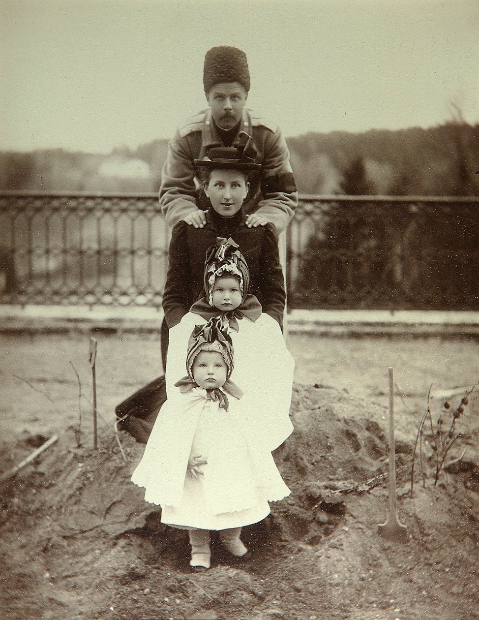 The Family of Duke Fyodor Uvarov in Country Estate Porechye. Albumin Photo by Unknown artist