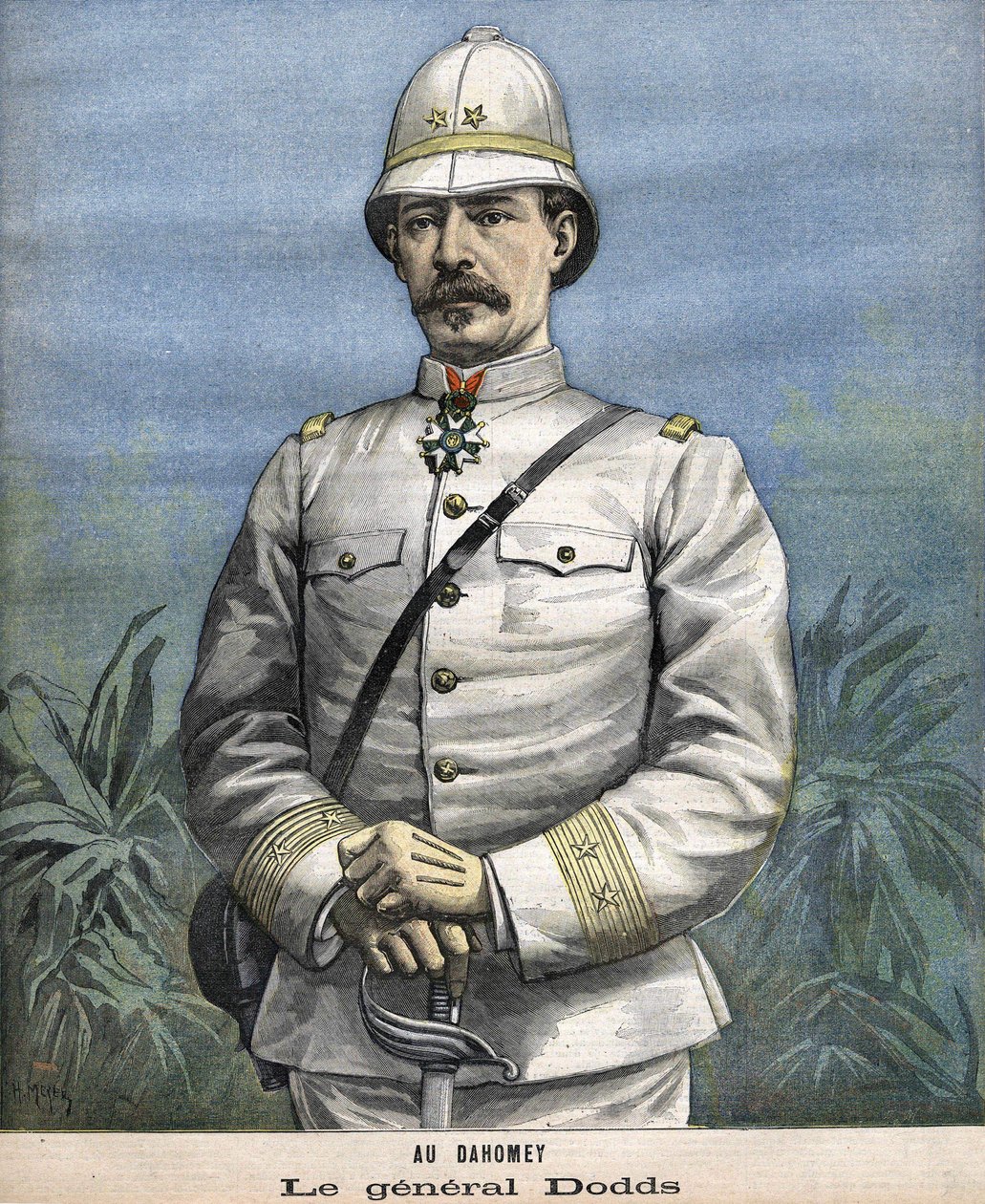 The French General Alfred Amédée Dodds (1842-1922) in Benin (Dahomey) in 1892 by Unknown artist
