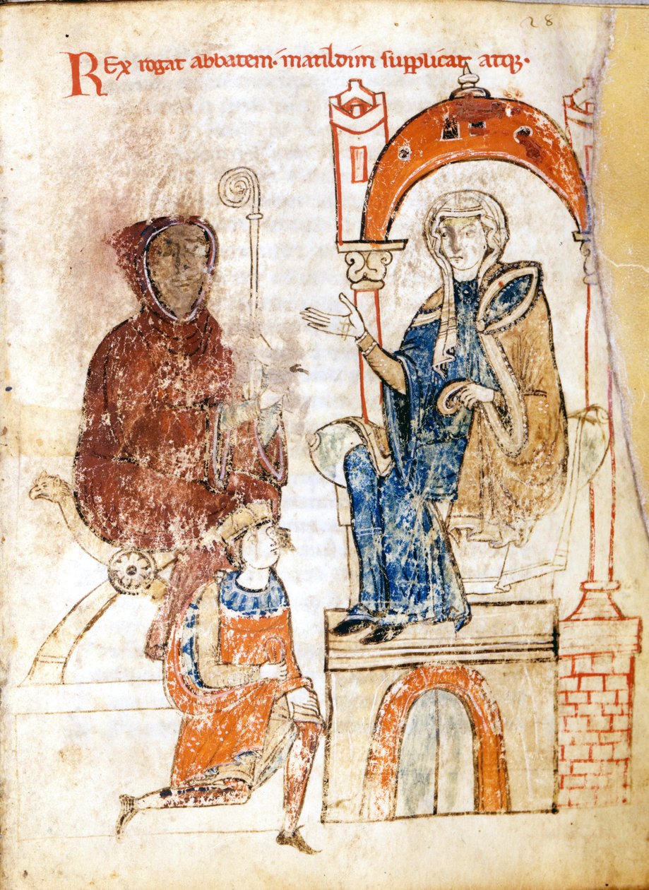 The Germanic Emperor Henri IV (1050 - 1106) in Penitent Dress Implores the Forgiveness of Pope Gregory VII (Hildebrand: 1015/20 - 1085) Who Was Taken Refuge in the Castle of Countess Mathilda of Tuscany (1046 - 1115) in Canossa. January 25 - 28 by Unknown artist