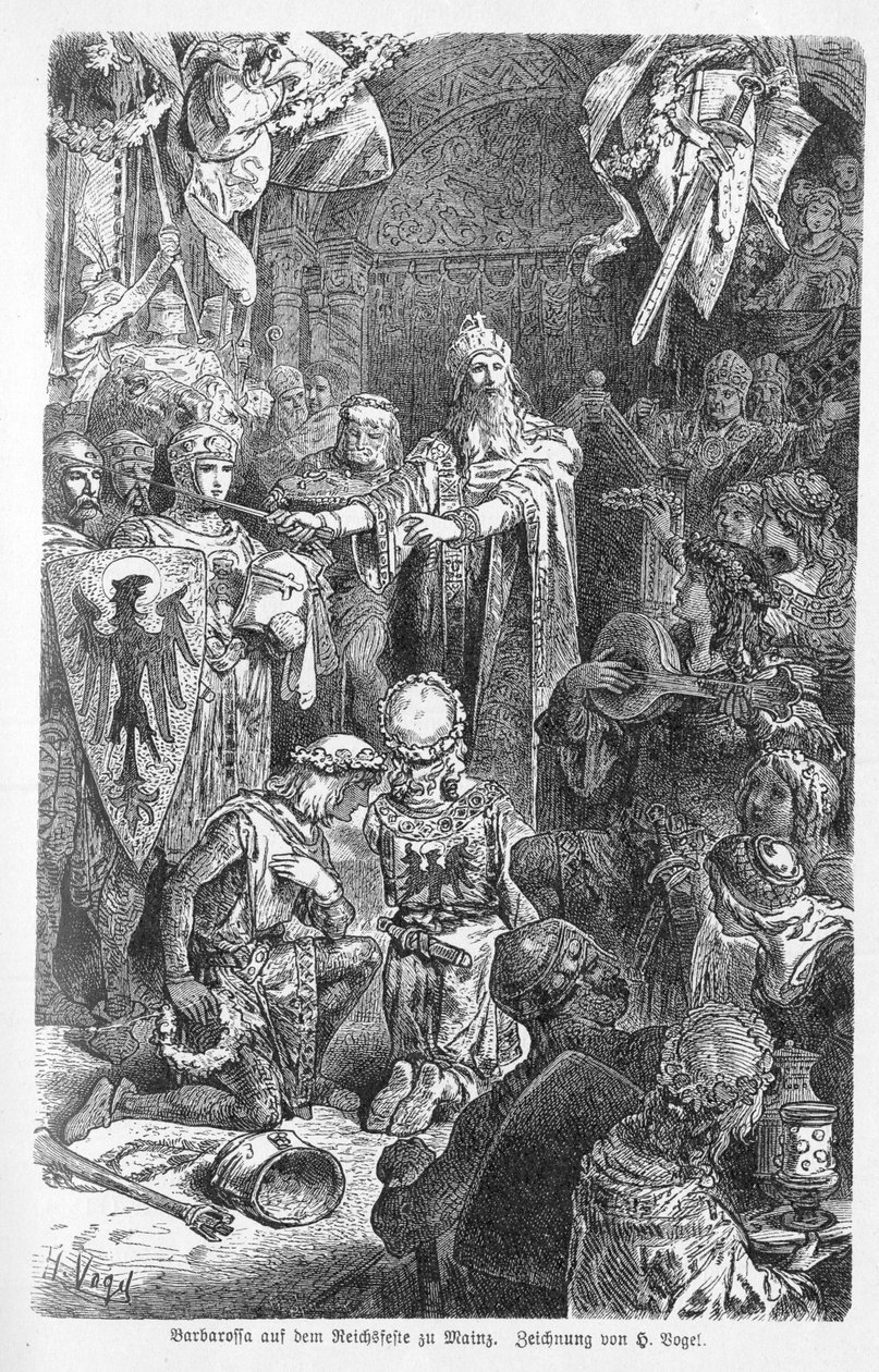 The Great Emperor Frederick Barbarossa Holds His Court at Mainz by Unknown artist
