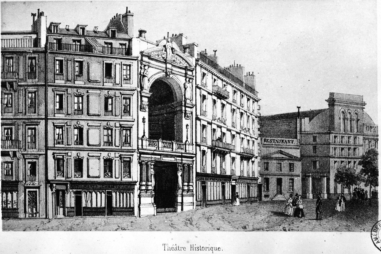 The Historical Theatre in the 19th Century - Engraving, Carnavalet by Unknown artist
