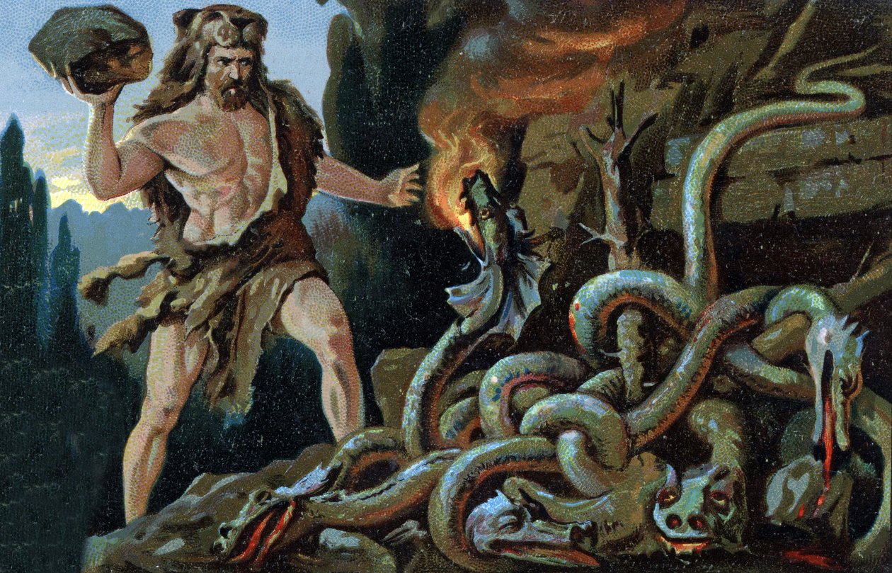 The Labors of Hercules: Hercules Kills the Hydra of Lerna by Unknown Artist