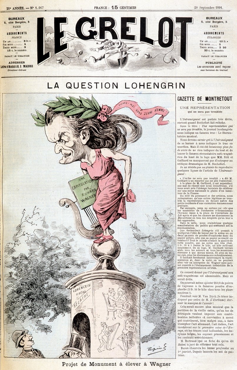 The Lohengrin question: Monument project to be raised in Wagner - in 