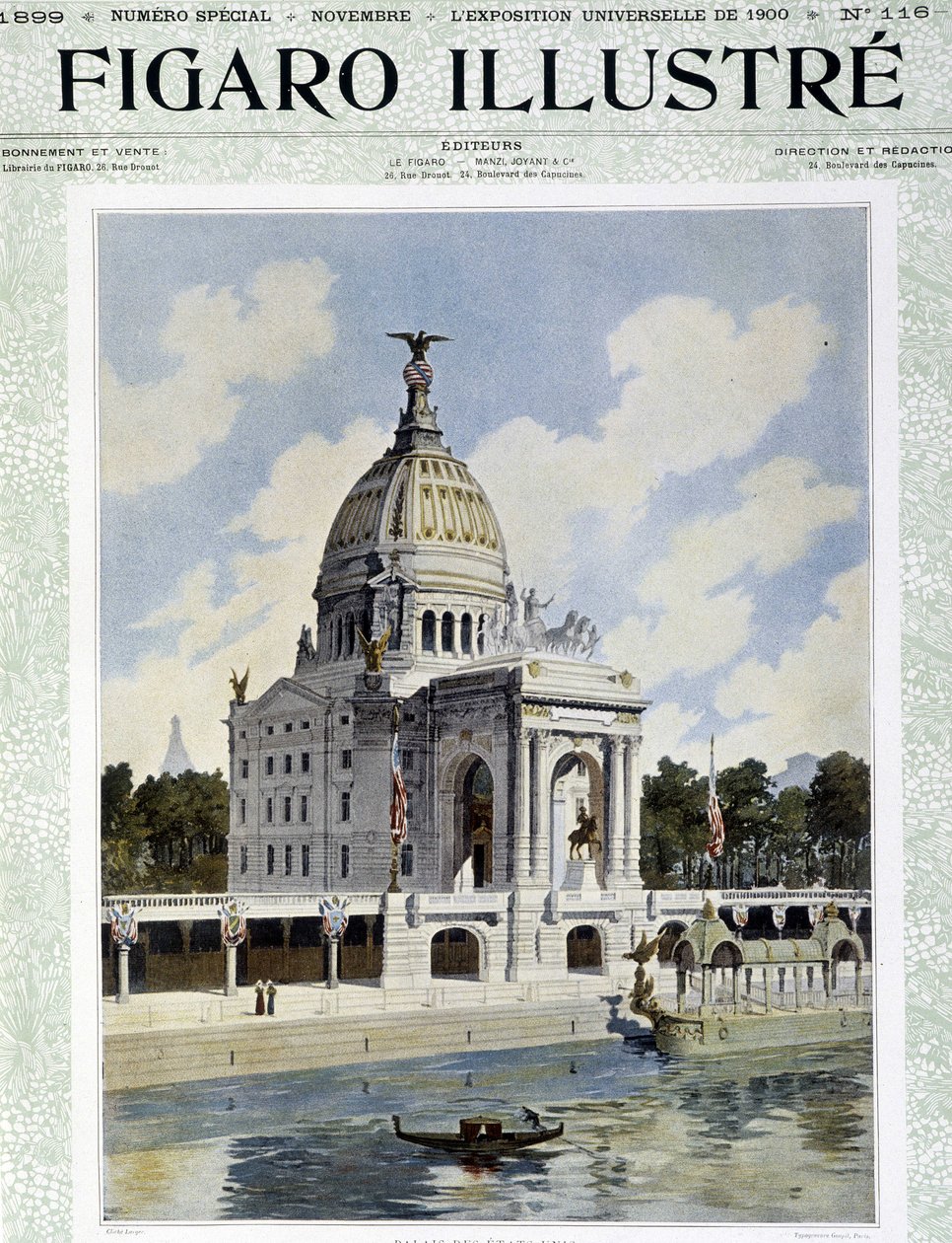 The Palais des United States at the Universal Exposition - in Le Figaro Illustré, Nov. 1899 by Unknown artist