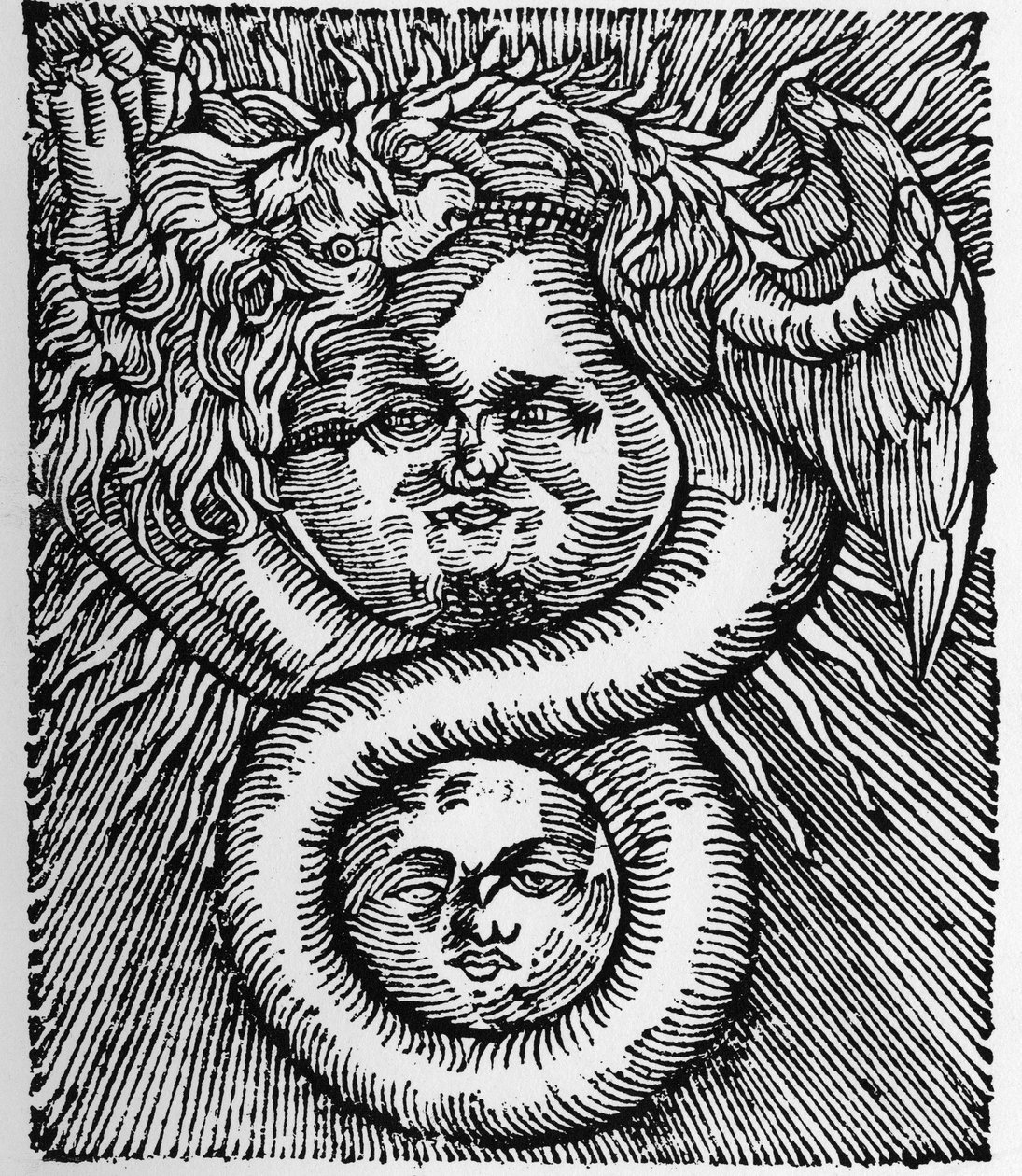 The Sun and the Moon: United by the Dragon (Engraving from 