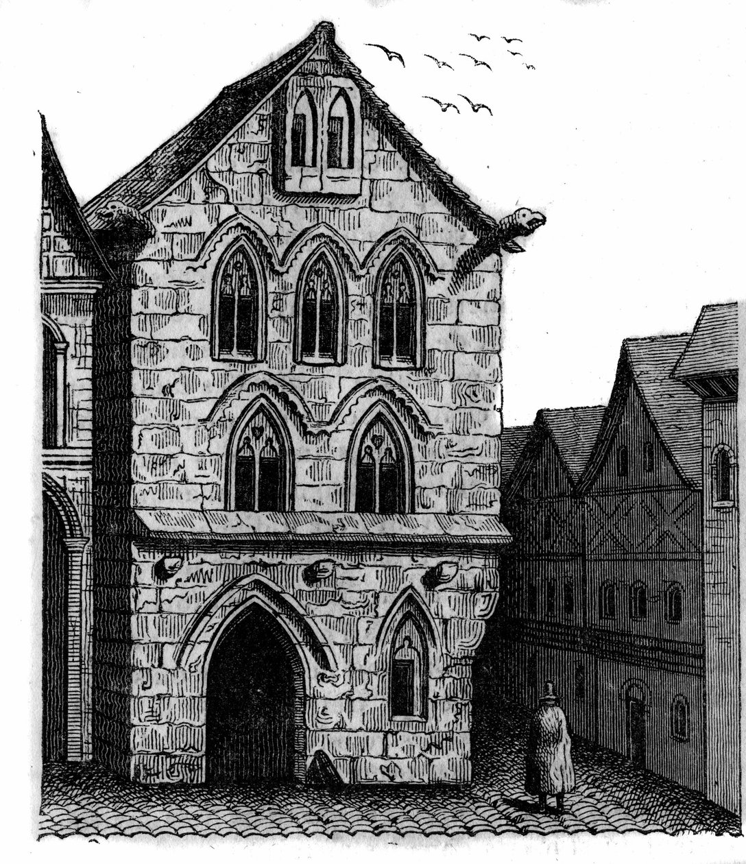 The Templar House in Louviers in Normandy by Unknown artist