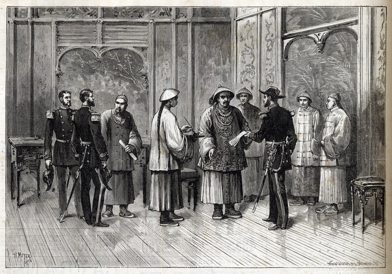 The Tientsin Accord or Li-Fournier Convention by Unknown artist