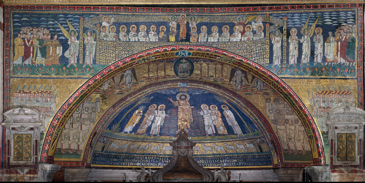 The Vision of Celestial Jerusalem: The Elected are Welcomed by the Angels. (Detail) by Unknown artist