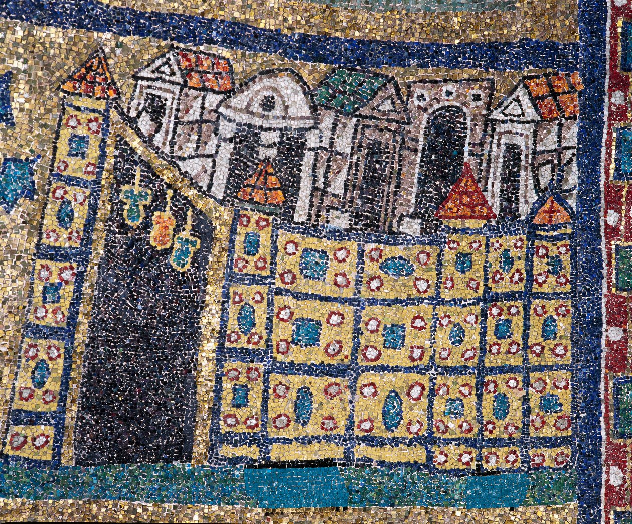 The Vision of Celestial Jerusalem: Detail of Jerusalem in Fortified Citadel by Unknown artist