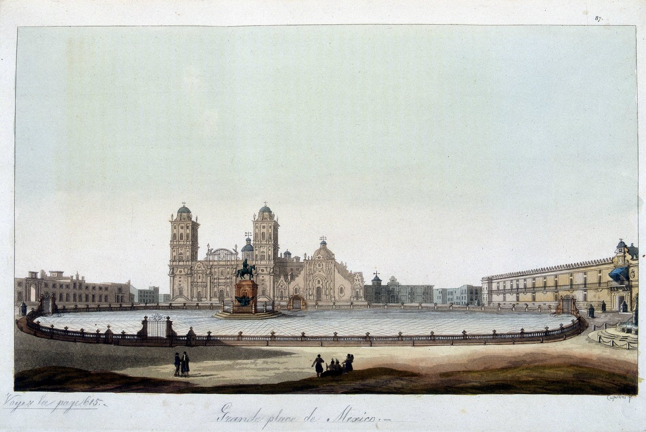 The Zocalo: The grand square of Mexico City. In 