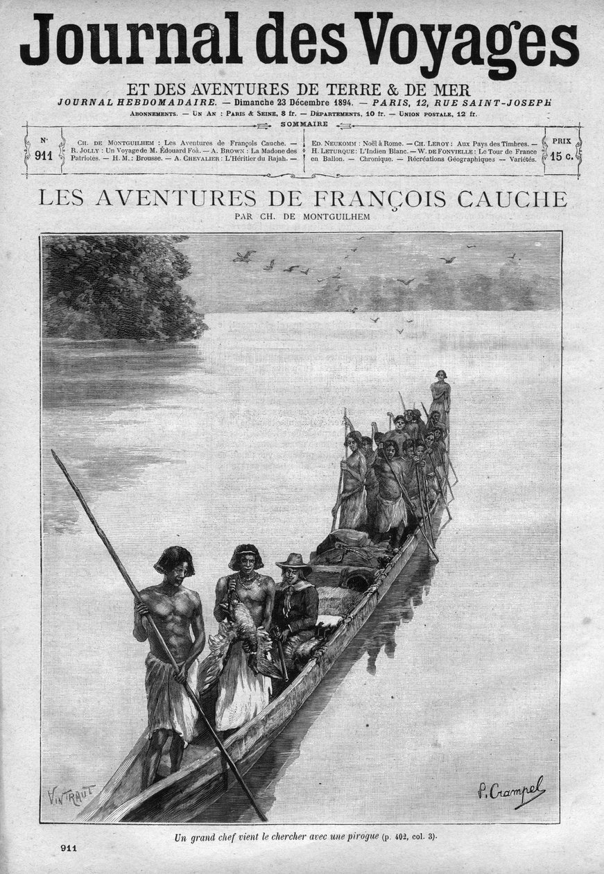 The Adventures of Francois Cauche (around 1606-after 1638) French explorer of the 17th century by Unknown artist