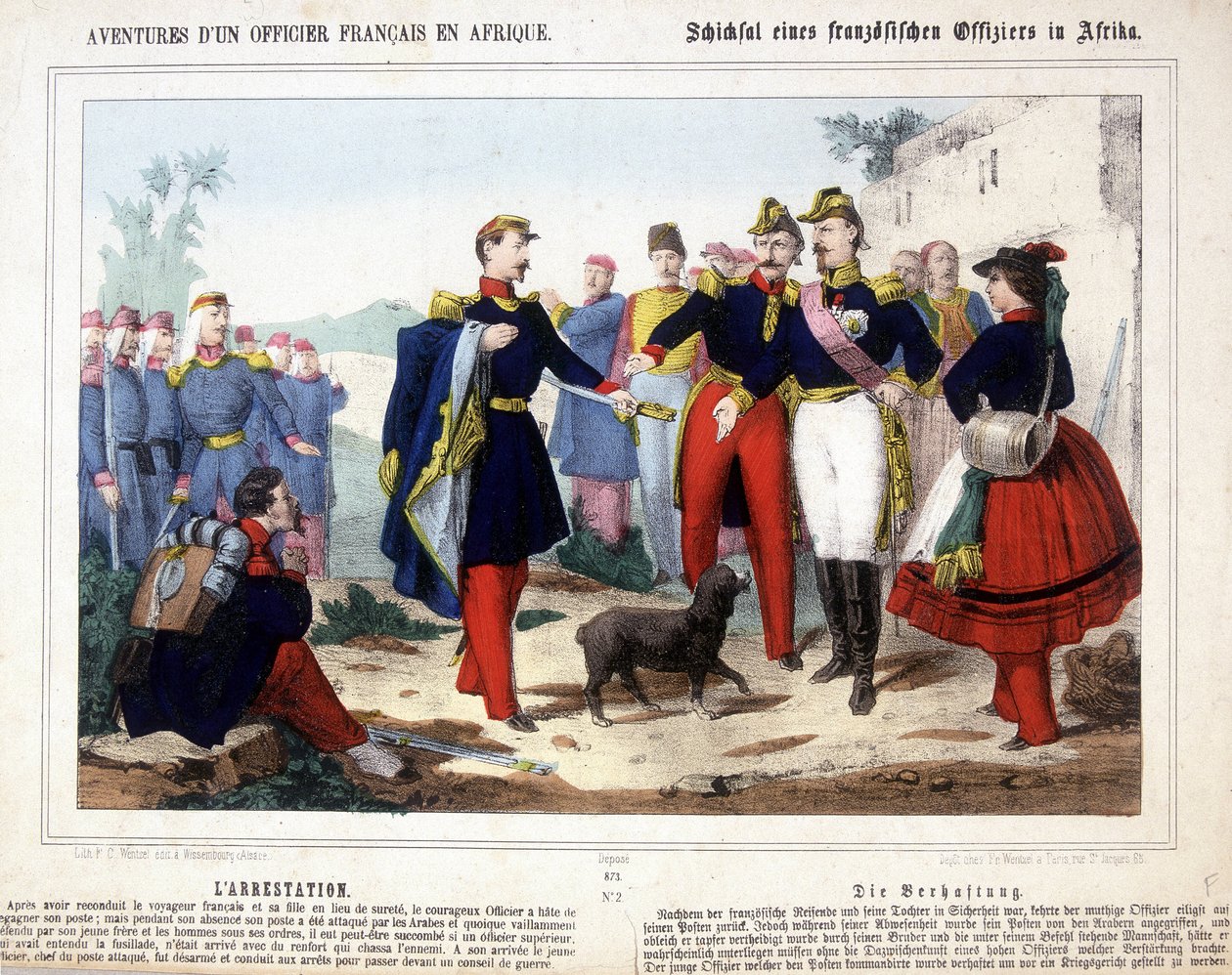 The adventures of a French officer in Africa by Unknown artist