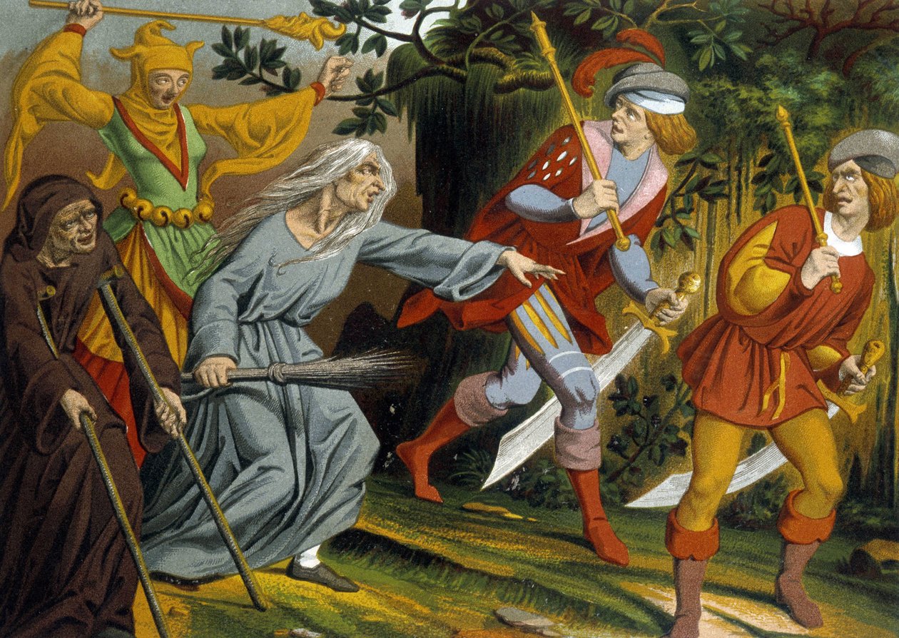 The Beggar, the Mad, the Witch and the Sergeants of Arms by Unknown artist