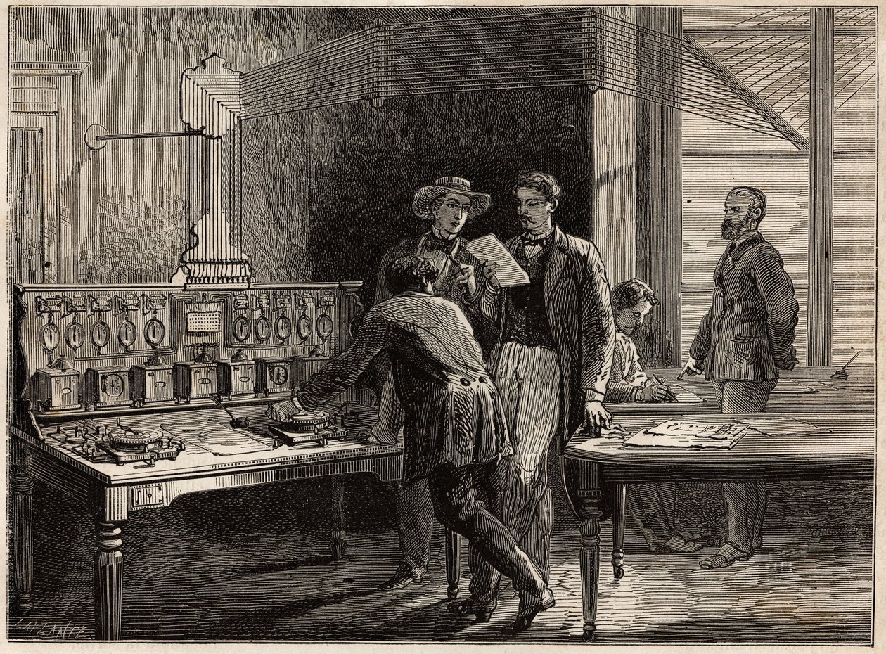 The Central Telegraph Station at the Creusot Factory by Unknown artist