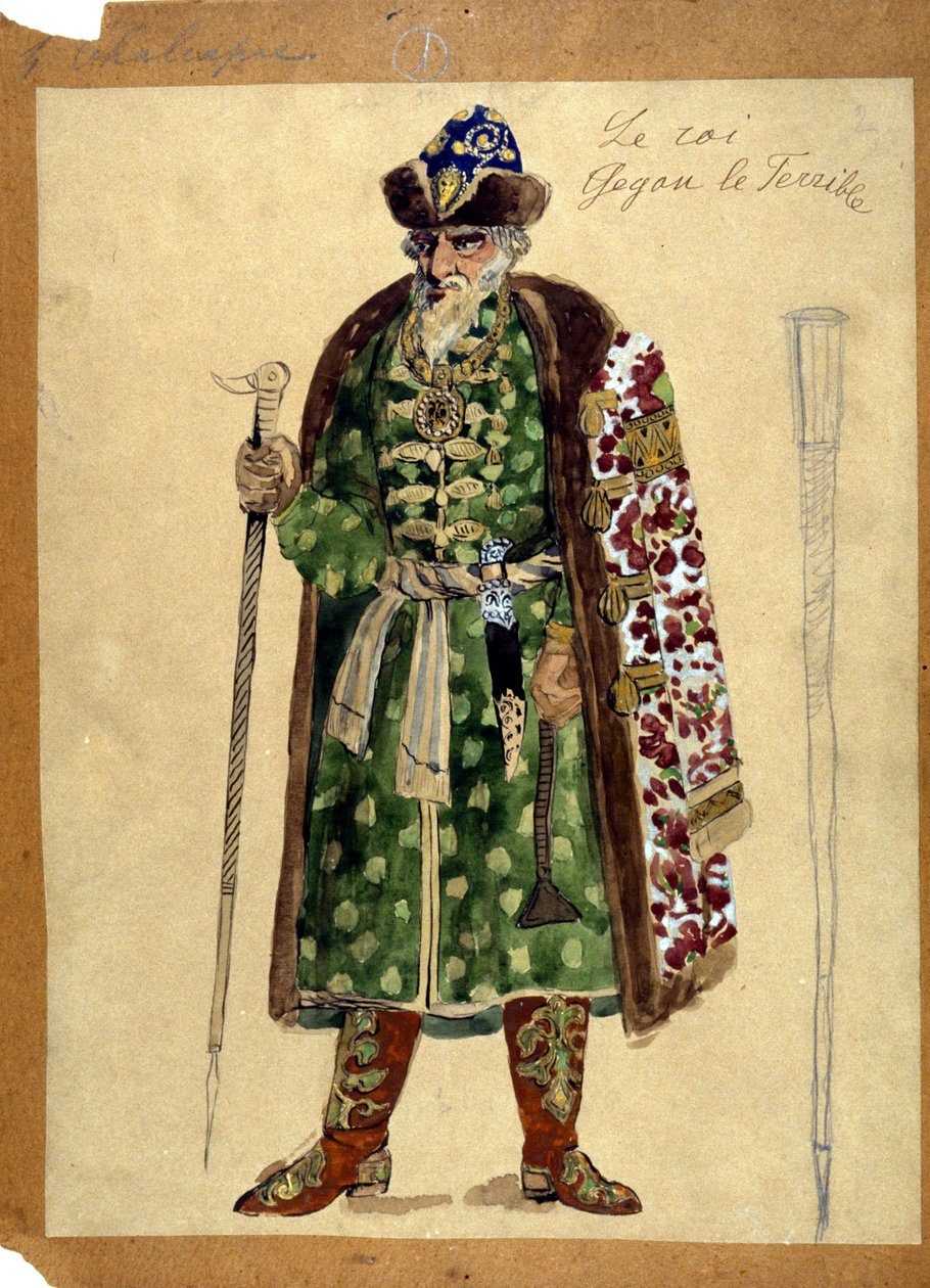 The character of the king in the opera 