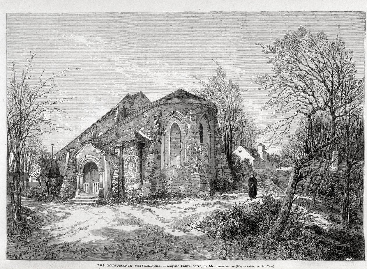 The church of Saint Pierre de Montmartre - in 