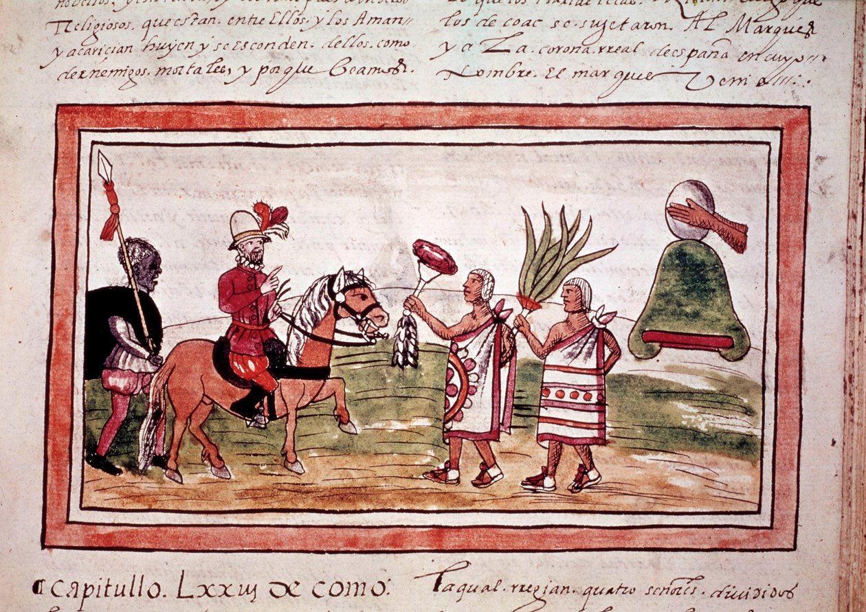 The Conquest of Mexico by the Spanish Conquistador Hernando Cortes by Unknown artist